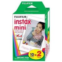 fujifilm pelicula instax mini glossy pack 20
