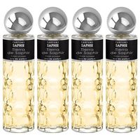 pack de 4 eau de parfum hombre saphir tierra 200 ml