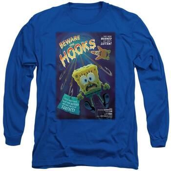 Spongebob Squarepants Camiseta manga larga Beware The Hooks para hombre