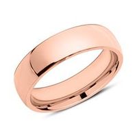anillo de acero inoxidable chapado en oro rosa grabable