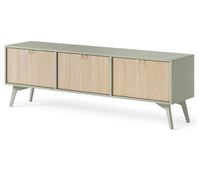 mueble de tv forest 158x38x52 beige verde