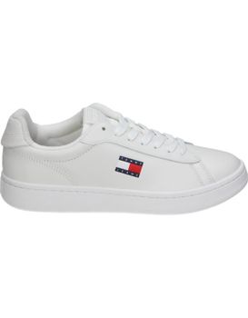 Zapatillas De Piel Para Moda Joven Tommy Hilfiger En0en02815ybl Blanco 36