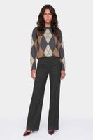 pantalon de pierna recta de franela lead 38