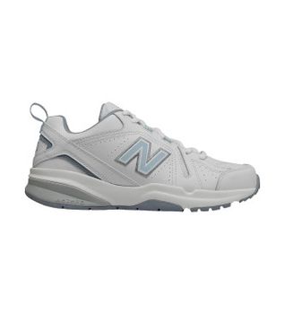New Balance para mujer. WX608V5 Zapatillas de Piel WX608V5 Slip Resistant blanco (41), Plano, Cordones, Casual