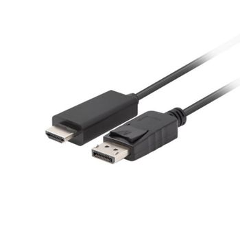 Cable DisplayPort Lanberg CA-DPHD-11CC-0018-BK 1,8m Negro HDMI Alta Resolución