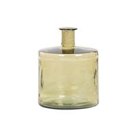 jarron cristal reciclado cuerda 35x35x45 ambar