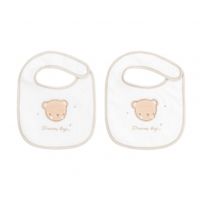 set de 2 baberos rizopique dream big beige