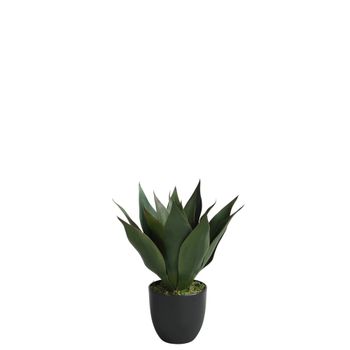 Agave en maceta artificial verde l40