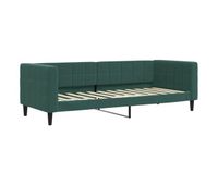 sofa cama - sofa convertible sin colchon terciopelo verde oscuro 80x200 cm
