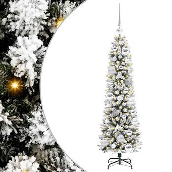 Árbol De Navidad Artificial Blanco 120 Cm Pvc, Metal Y Plástico Vidaxl