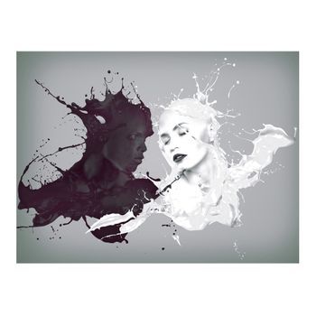Papel Pintado 3d - Los Opuestos Se Atraen (300x231 Cm)