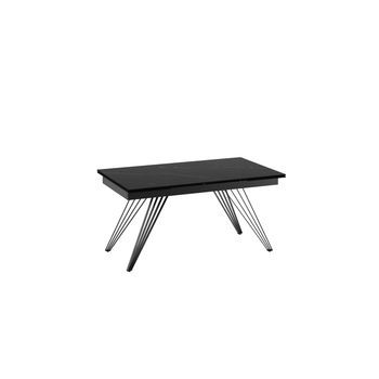 Mesa Extensible Match 1 (160/240 X 90 Cm) En Cerámica Negra