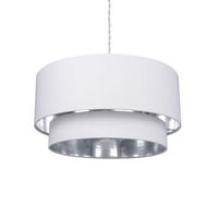 lampara colgante lino reflect duo blanco