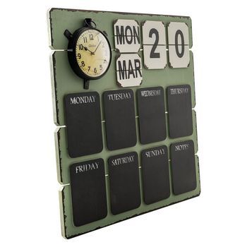 Tabla Calendario Verde 70x70x7
