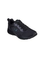 zapatillas skechers bountiful - quick pa mujer black engineered mesh  trim