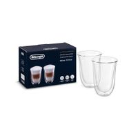 delonghi vasos de lattemacchiato de doble pared 330 ml pack de 2 dlsc312