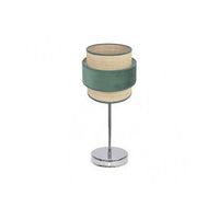 sobremesa reyes 1xe14 cromonatural-verde 43x18x18 cm