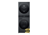 lavadora secadora - lg wt1210bbf torre de lavado 1210 kg turbowashr smart pairingr inox grafito