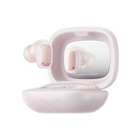 auriculares baseus airnora 3 inalambricos bluetooth con cancelacion de ruido activa microfono y carga usb-c color rosa
