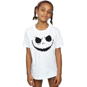 Disney Camiseta Nightmare Before Christmas Jack's Face para niña