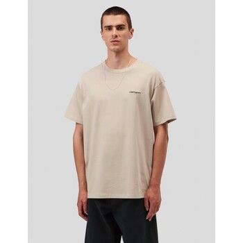 Carhartt Camiseta CAMISETA SCRIPT EMBROIDERY TEE FLEUR DE SEL para hombre