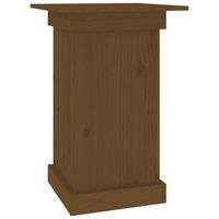 soporte para plantas madera maciza pino marron miel 40x40x60 cm vidaxl