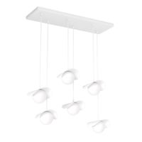 lampara colgante serelia blanco 6 luces