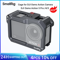 smallrig action 5 pro cage para dji osmo action 5 pro  34 funda de camara para dji mic marco protector con zapata fria -4119c