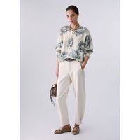liu jo pantalones pantalones balloon en punto milano para mujer