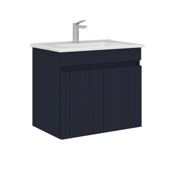 Mueble Para Lavabo  - 65 X 45 X 57 Cm - Azul Marino Mate