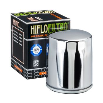 Filtro de aceite HiFlo HF170C cromado