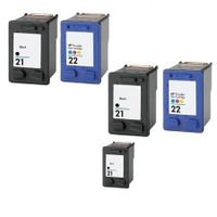compatible multipack hp deskjet f2290 printer ink cartridges 5 pack -c9351ae