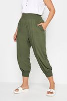 yours pantalones capri bombachos caqui mujer curvy y tallas grandes yours