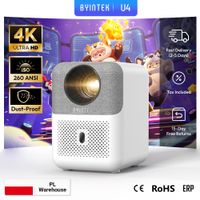 mini proyector de cine en casa inteligente byintek love u4 4k 1080p video android wifi para smartphone