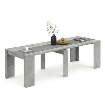 Mesa Consola Extensible 50-235x90 Cm Denis Cemento 51 X 78 X 90 Cm