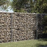 cesta de gaviones  gavion para piedras  gavion decorativo con cubierta hierro galvanizado 150x100x100cm cfw143139
