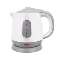 aigostar juliet - hervidor de agua compacto de 1 litro 1100w desmontable base 360libre de bpa plastico gris y blanco
