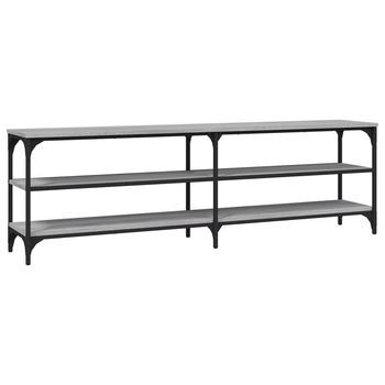 Mueble De Tv Madera Contrachapada Gris Sonoma 160x30x50 Cm