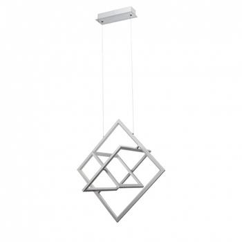 FABRILAMP Colgante LED Lexie Cromo Regulable 4000k 50W D63,5