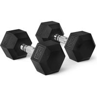 mancuernas hexagonales ergonomicas con empunadura de cromo y revestimiento de caucho 2x25kg  2x5kg  2x75kg  2x10kg  2x125kg  1x15kg  1x175kg  1x20kg  1x25kg