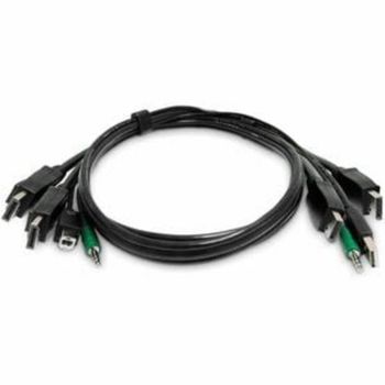 Cable KVM StarTech Double DisplayPort 1,8 m USB Audio