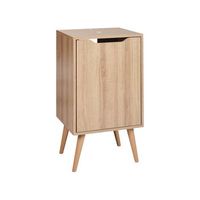 mueble para lavabo 45 x 80 cm almacenaje de bano con estantes mdp marron claro junin