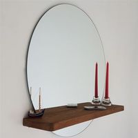 espejo100 pine solid wood color nogal