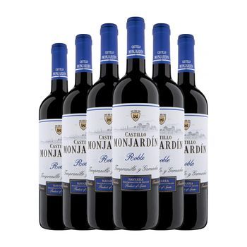 Castillo De Monjardín Vino Tinto Navarra Roble 75 Cl 13.5% Vol. (pack De 6 Unidades)
