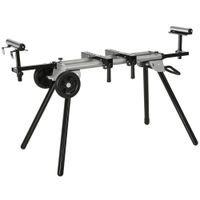 durhand soporte universal para sierra ingletadora plegable con distancia facil de transportar y almacenar 1235-245x73x96 cm negro   aosom espana