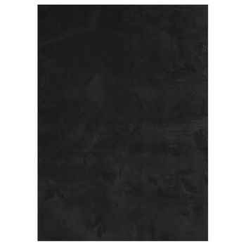 Alfombra De Pelo Corto Suave Lavable Huarte Negro 200x280 Cm Vidaxl