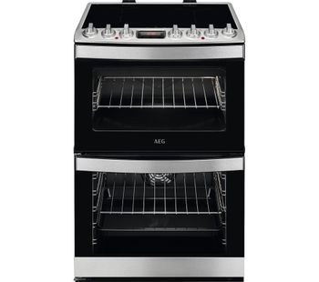 AEG CIB6740ACM 60 cm Electric Induction Cooker - Black & Stainless Steel, Stainless Steel