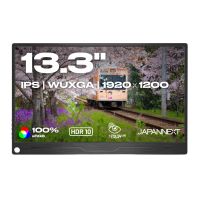 monitor japannext jn-md-ips133wuxgar 133 wuxga 60hz ips hdr altavoces usb-c freesync g-sync