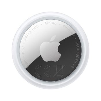 Localizador Apple AirTag Altavoz Potente IP67 Bluetooth NFC Plata Blanco
