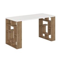 escritorio de madera laberinto 140 x 60 x 75 cm - blanco